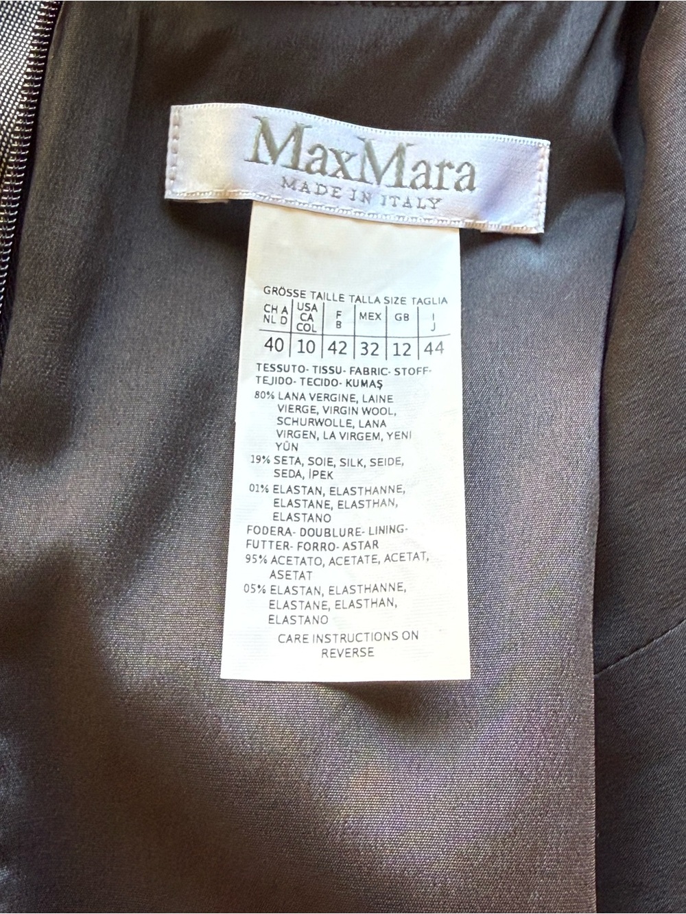 MaxMara Gray Ruched Midi Dress - Picture 5 of 11
